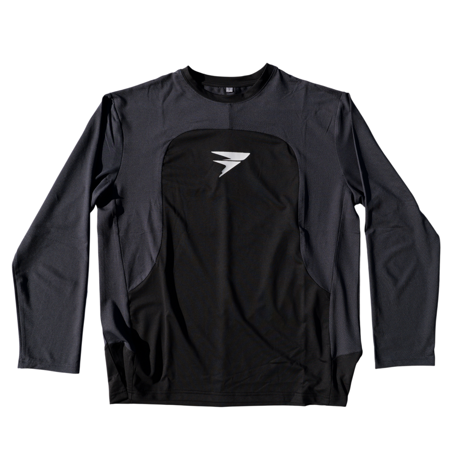 ESSENTIAL LONG SLEEVE  : BLACK/GREY