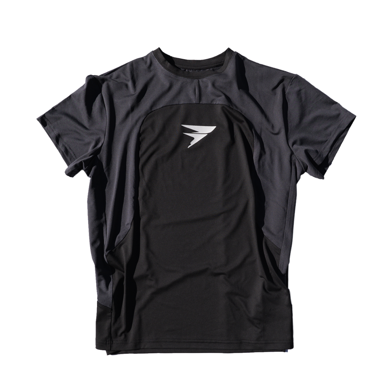 ESSENTIAL SHORT SLEEVE : BLACK/GREY